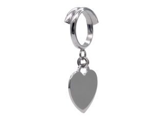 Anello cuore grande pendente argento