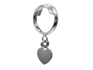 Anello cuore piccolo pendente argento