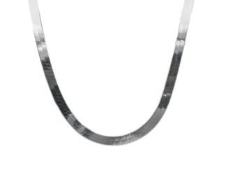 Collana snake larga argento