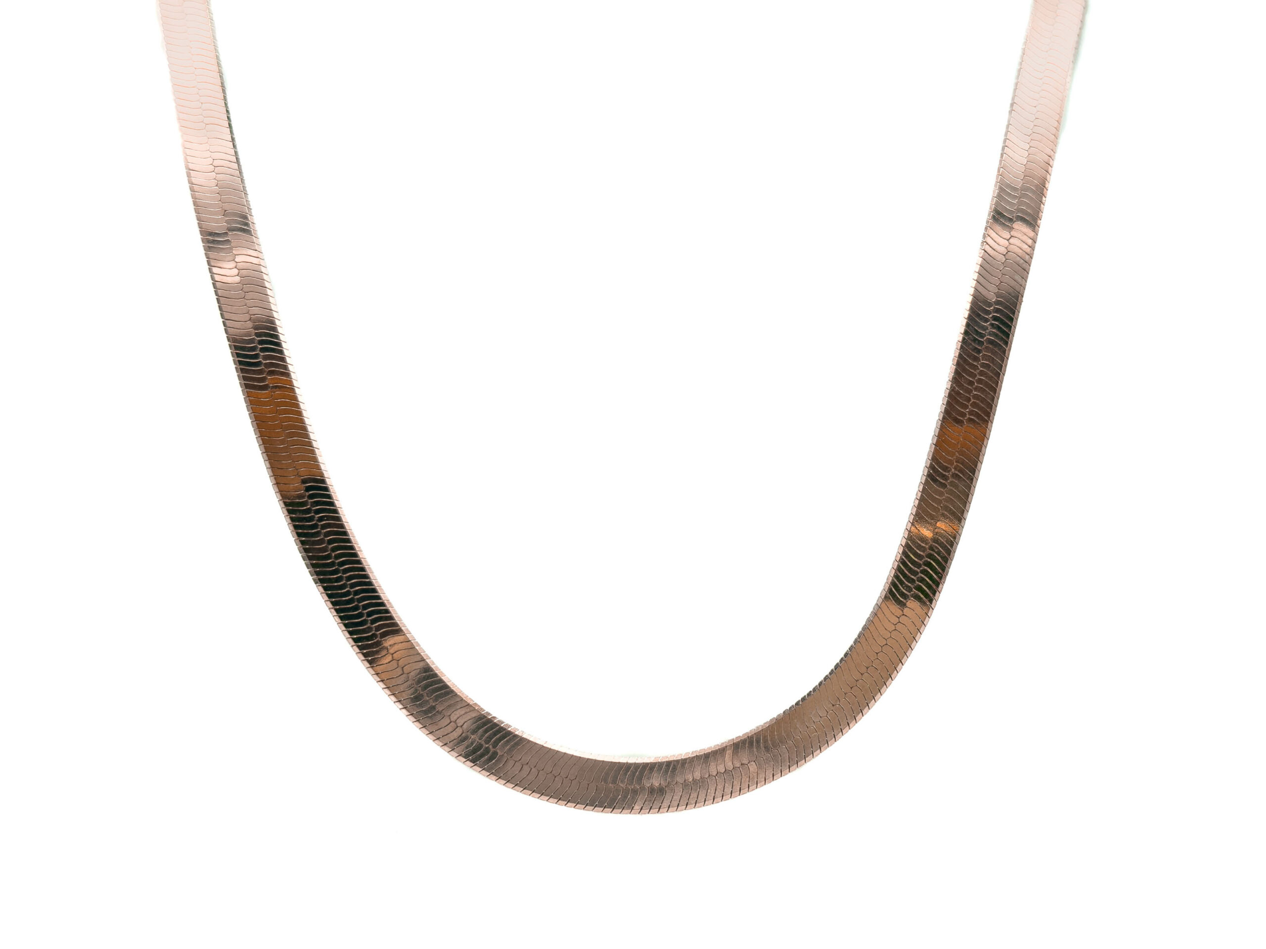 Collana snake larga rosato