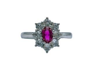 Anello Kate mod. 2 rosso argento