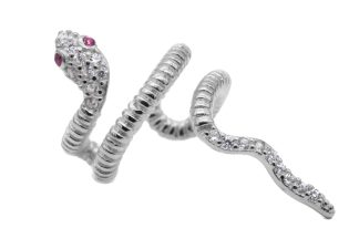 Earcuff serpente argento