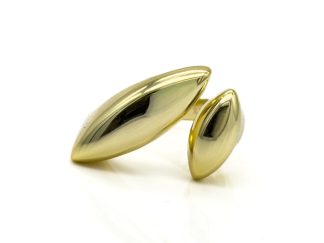 Anello bombato mod. 3 dorato