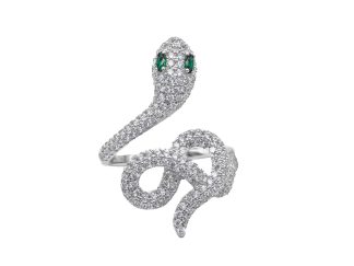 Anello serpente argento