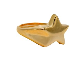 Anello stella dorato