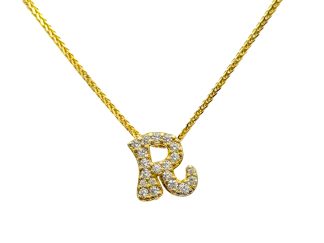 Collana bubble iniziale dorato