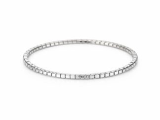 Anello catena veneziana oro bianco