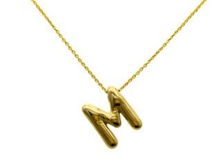 Collana bubble iniziale dorato