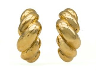 Orecchini brioches dorato