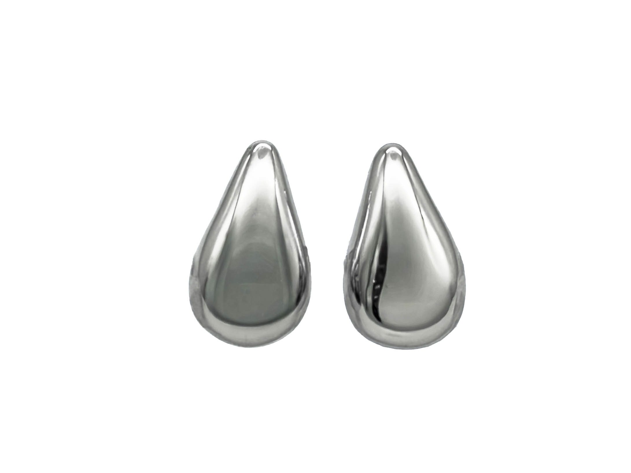 Orecchini goccia bombati argento