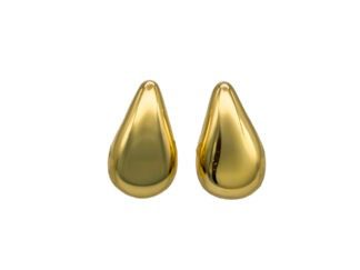 Orecchini goccia bombati dorato