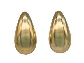 Orecchini goccia maxi bombati dorato