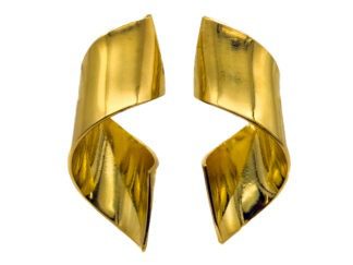 Orecchini nastro mod. 2 dorato