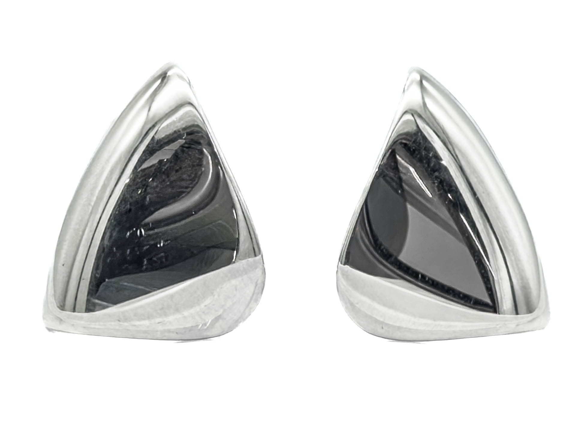 Orecchini triangle argento