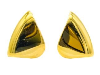Orecchini triangle dorato